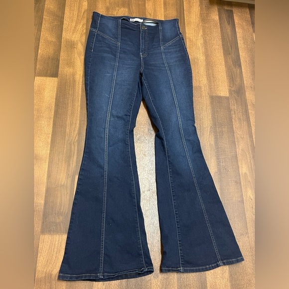 SO Denim - SO Blue Flare Wide Leg Jeans